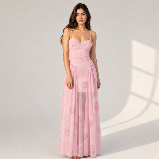 Rosé Étoile Maxi Dress