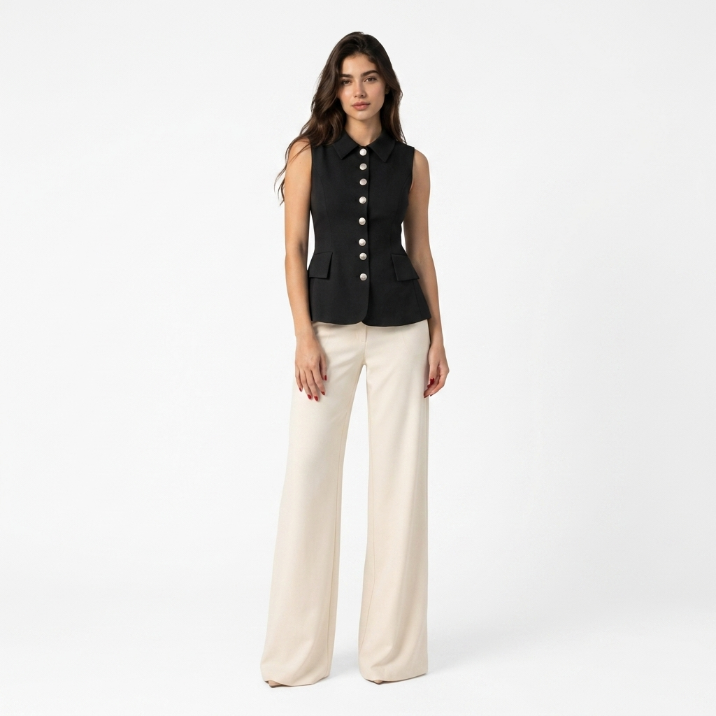 Midnight Peplum Tailored Set