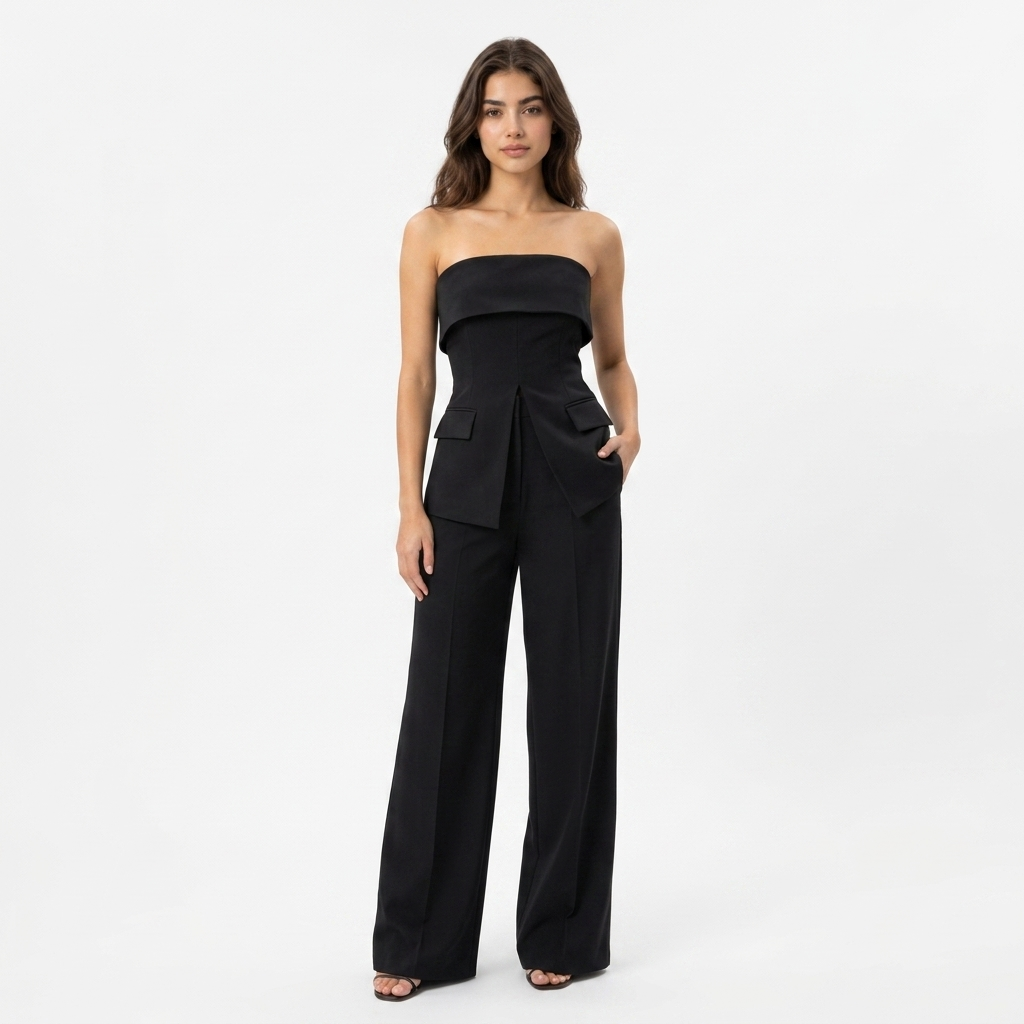 Midnight Sculpted Jumpsuit