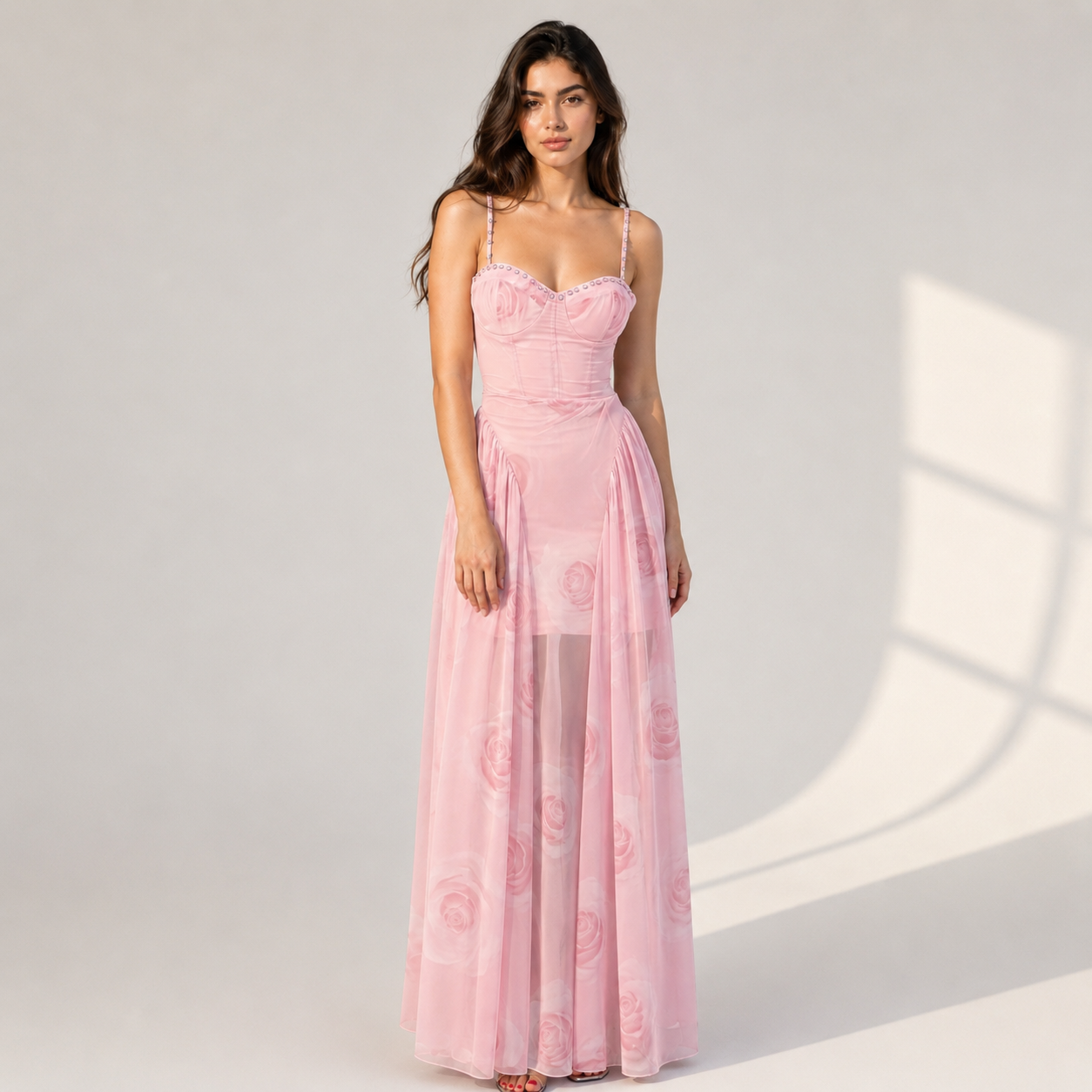 Rosé Étoile Maxi Dress