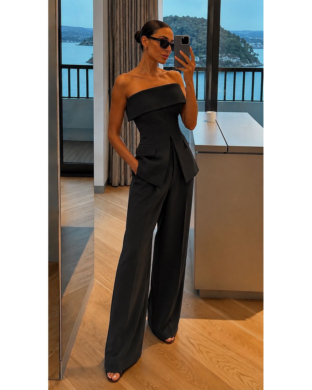 Midnight Sculpted Jumpsuit