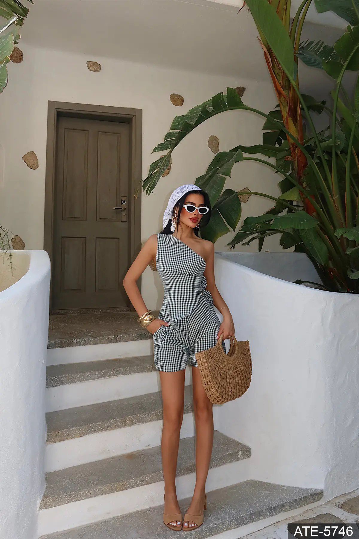 Riviera Gingham Playsuit