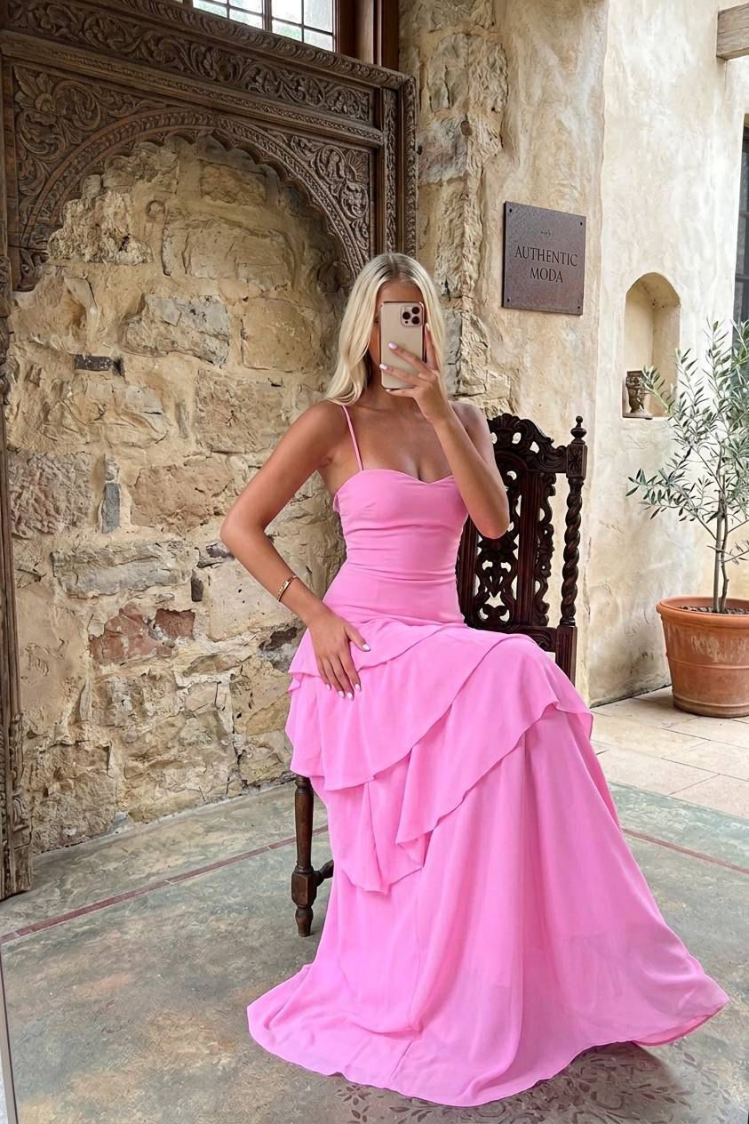 Rose Petal Cascade Gown