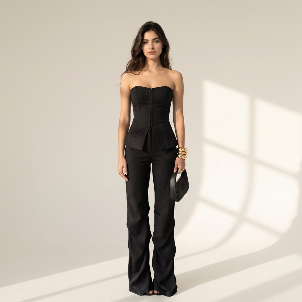 Tailored Peplum Corset Top