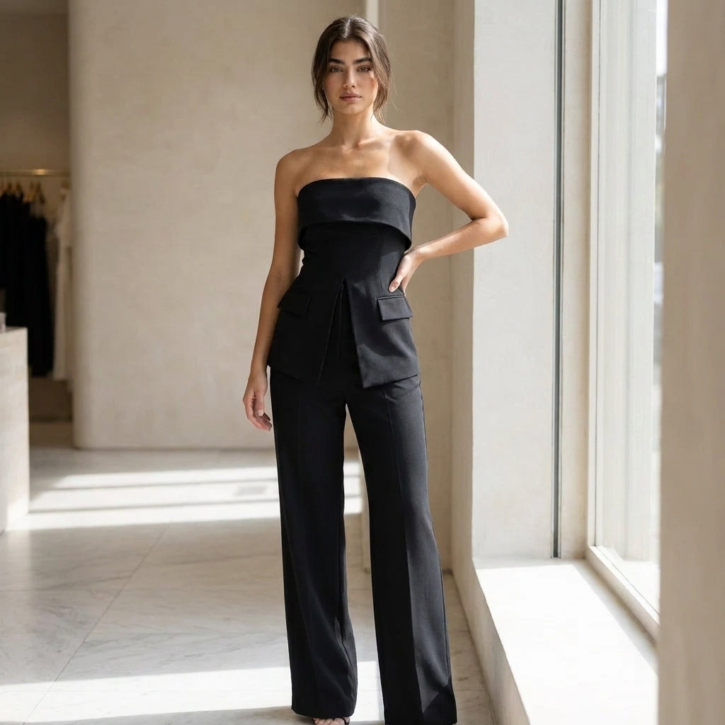 Tailored Peplum Corset Top