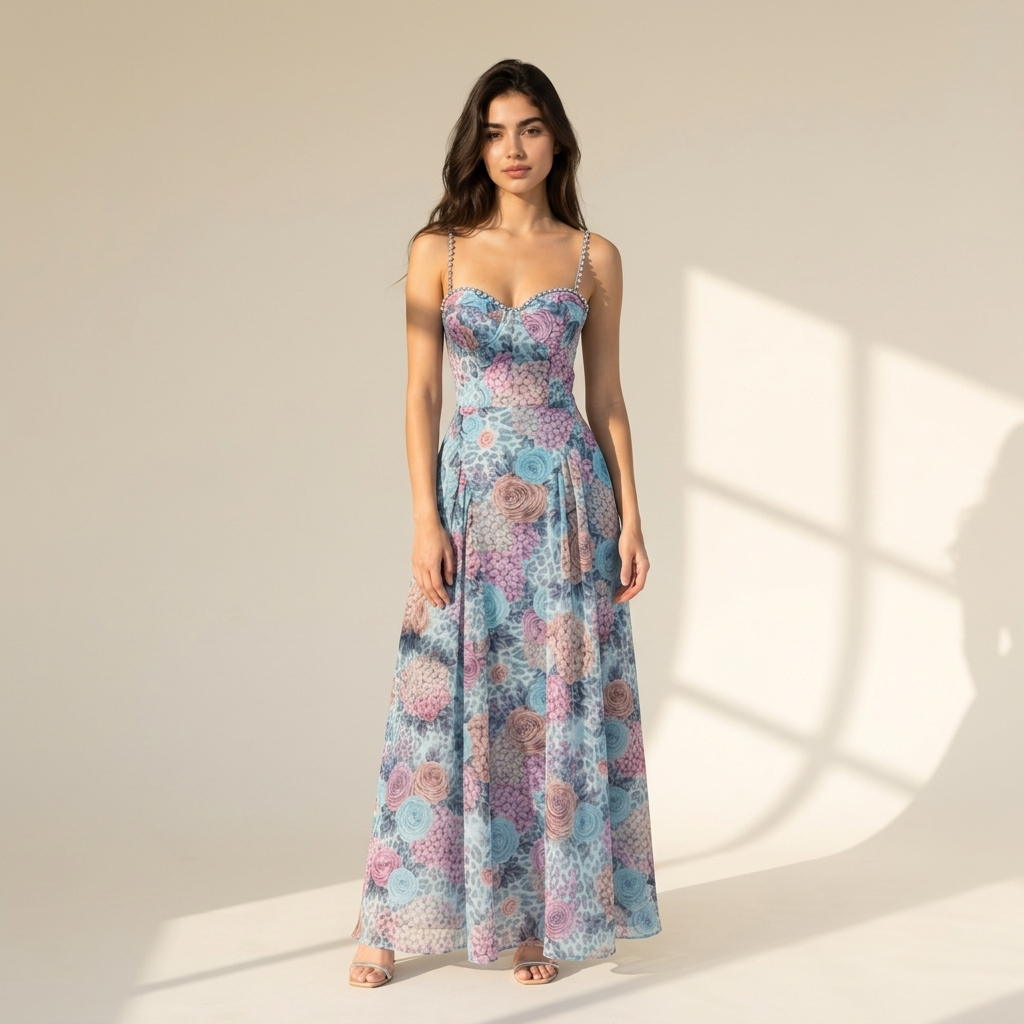 Rosé Étoile Maxi Dress