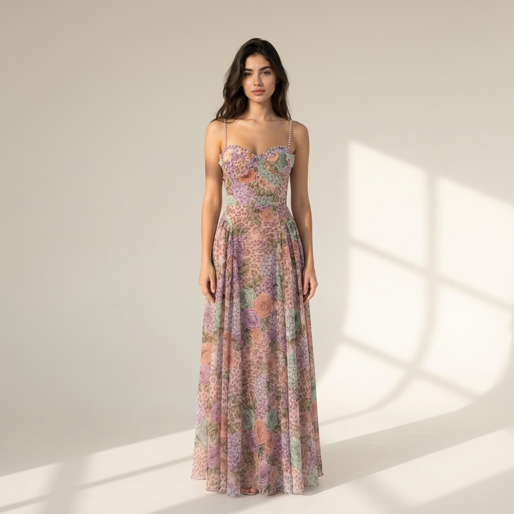 Rosé Étoile Maxi Dress