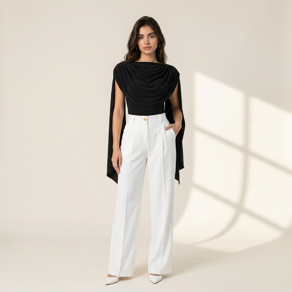 The Calliope Draped Cape